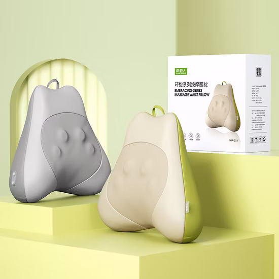Novo aquecimento shiatsu massageador de costas almofada de massagem nas costas