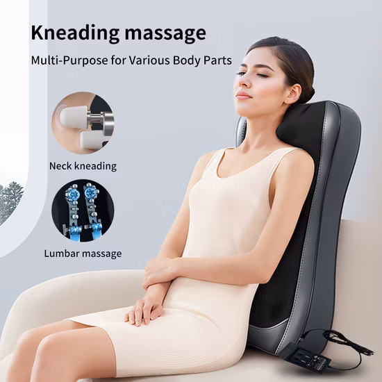 Compressa Rolling Amassar Massageador de Calor Shiatsu Massagem Almofada de Assento