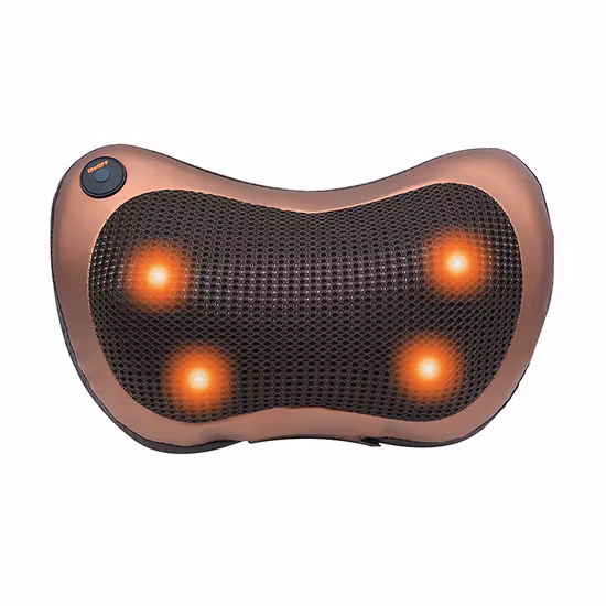 Comfort Supplies Massageador de costas e pescoço Almofada de massagem Shiatsu com calor, almofada massageadora de tecido profundo para pescoço, parte inferior das costas, ombros